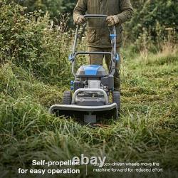 Hyundai Cordless Brushcutter Strimmer Self-Propelled Wheeled Grass Trimmer