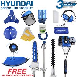 Hyundai HYMT5200 52cc Petrol Garden Multi Tool Strimmer Brushcutter Chainsaw