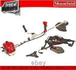 MOUNTFIELD MB33D PETROL BRUSH CUTTER & STRIMMER BULL HORN 32.6cc 2 STROKE