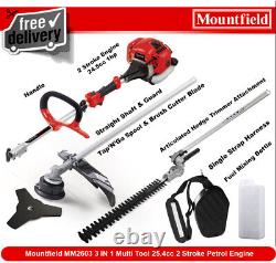 MOUNTFIELD MM2603 3 in 1 MULTI TOOL Strimmer Brush Cutter Hedge Trimmer 25cc