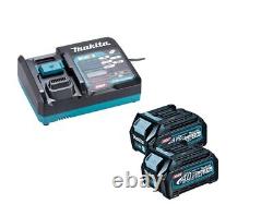 Makita UR002GD202 40V 2x2.5Ah 350mm XGT BL Brush Cutter Kit Battery Charger