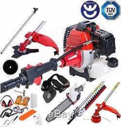 Multi Function Garden Tool 5 in1 Petrol Strimmer, Brush Cutter Chainsaw