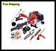 Multi Function Garden Tool 5in1 Petrol Strimmer Brush Cutter Chainsaw Sweeper