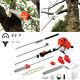 Multi Function Garden Tool 5in1 Petrol Strimmer Brush Cutter Chainsaw Sweeper