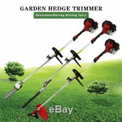 Multi Tools 5 in1 Hedge Trimmer Petrol Strimmer Chainsaw Garden Brushcutter 52cc