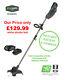 New Greenworks Duramaxx 40v Line Trimmer Plus Battery And Charger