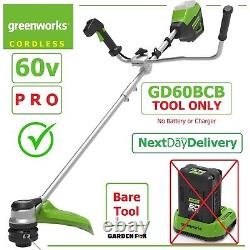 New GREENWORKS GD60BCB 60V Cordless STRIMMER (TOOL ONLY) 6952909067087