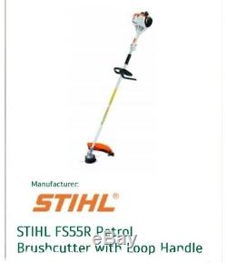 New Stihl FS55R Petrol Strimmer ErgoStart Brushcutter 27.2CC Loop Handle