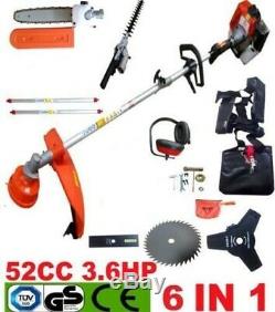 PROGEN Fox 52cc Garden Multi Tool 6 in 1 Hedge Trimmer Chainsaw Brush Cutter