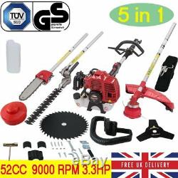 Petrol 5 in 1 Multi Tool 52cc Hedge Trimmer Strimmer Brushcutter Chainsaw MI