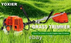 Petrol Backpack Strimmer Brushcutter Chainsaw Hedgetrimmer Garden 2in1 Kit 52cc