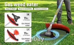Petrol Backpack Strimmer Brushcutter Chainsaw Hedgetrimmer Garden 2in1 Kit 52cc