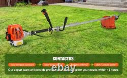 Petrol Backpack Strimmer Brushcutter Chainsaw Hedgetrimmer Garden 2in1 Kit 52cc