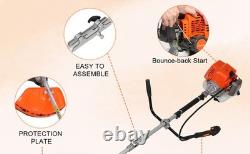Petrol Backpack Strimmer Brushcutter Chainsaw Hedgetrimmer Garden 2in1 Kit 52cc