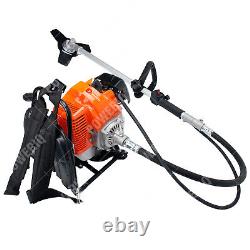 Petrol Backpack Strimmer Brushcutter Chainsaw Hedgetrimmer Garden 6in1 52cc