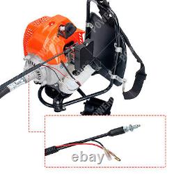 Petrol Backpack Strimmer Brushcutter Chainsaw Hedgetrimmer Garden 6in1 Kits 52cc