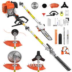 Petrol Brush Cutter 5 IN 1 Garden Grass Line Trimmer 52cc 2-Stroke Engine 2.5kw
