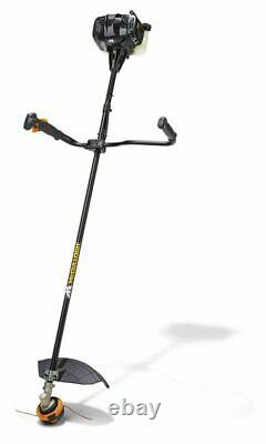 Petrol Brush Cutter Grass Trimmer 43cm/17in Cow Horn Handled with Back Strap