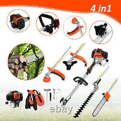 Petrol Garden Multi Tool 52CC Strimmer Brushcutter Hedge Grass Trimmer Chainsaw