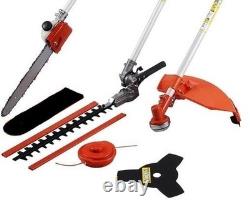 Petrol Garden Multi Tool 52cc 5in1 Pole Chainsawith Strimmer/Hedge Trimmer in-one
