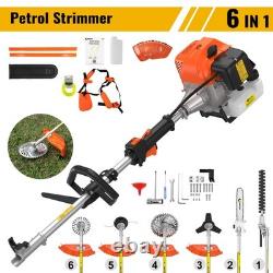 Petrol Garden Multi Tool 52cc with Brush Cutter Strimmer Hedge Trimmer Pole Pruner