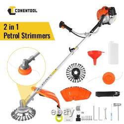 Petrol Strimmer Garden Grass Trimmer 52cc 2IN1 Brushcutter Weed Eater Strimmer