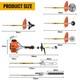 Petrol Strimmer Garden Grass Trimmer 52cc 6in1 Brushcutter Hedge Row Strimmer Uk
