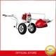 Petrol Wheeled Brush Cutter Grass Split Shaft Trimmer Trolley 7500rpm 2 In Red