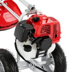 Petrol Wheeled Brush Cutter Professional Grass Handles high-performance New