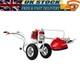 Petrol Wheeled Brush Cutter Trolley 7500rpm Grass Heavy Duty Trimmer Split Shaft