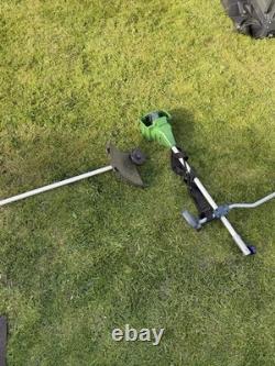 Powerbase Cordless Brush Cutter Strimmer 34cm 40V Homebase Garden