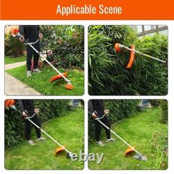 Powerful Petrol Grass Trimmer 52cc Brushcutter Hedge Row Strimmer 2 Stroke 2026