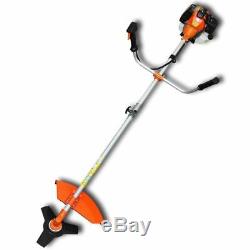 Powerful Petrol Strimmer Garden Grass Brush Cutter Trimmer Orange 52CC Weeder UK