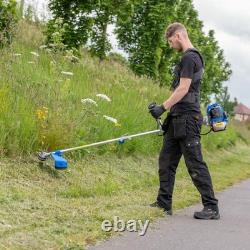 SGS 4pc Garden Tool Set 41cm Petrol Lawnmower, 52cc Strimmer/Brush Cutter & Oils