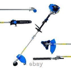 SGS 52cc 5in1 Multi Tool Garden Set Chainsaw Grass Strimmer Hedge & Brush Cutter