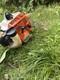 Stihl Fs 45 Petrol Strimmer Brushcutter Curved Shaft, New Air Filter & Fuel Lines