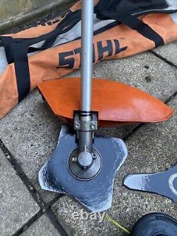 STIHL FS-KM COMBI STRIMMER / BRUSHCUTTER ATTACHMENT With Bag, Spool, 3x Blades