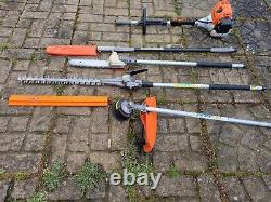 STIHL KM 130 Professional Combi Set. Strimmer, Long reach hedge cutter Pole saw