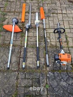 STIHL KM 130 Professional Combi Set. Strimmer, Long reach hedge cutter Pole saw