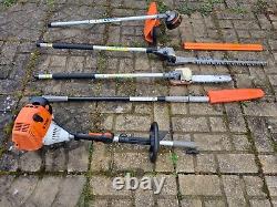 STIHL KM 130 Professional Combi Set. Strimmer, Long reach hedge cutter Pole saw