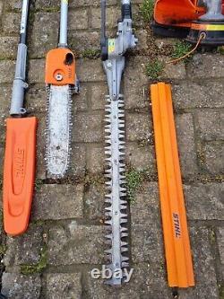 STIHL KM 130 Professional Combi Set. Strimmer, Long reach hedge cutter Pole saw