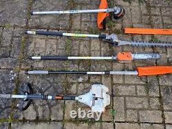 STIHL KM 130 Professional Combi Set. Strimmer, Long reach hedge cutter Pole saw