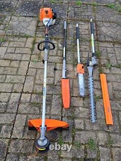 STIHL KM 130 Professional Combi Set. Strimmer, Long reach hedge cutter Pole saw