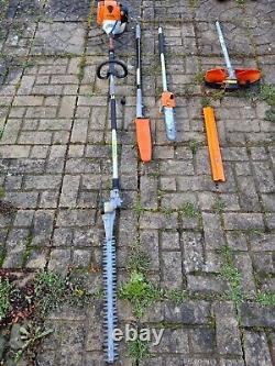 STIHL KM 130 Professional Combi Set. Strimmer, Long reach hedge cutter Pole saw