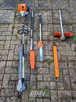 STIHL KM 130 Professional Combi Set. Strimmer, Long reach hedge cutter Pole saw