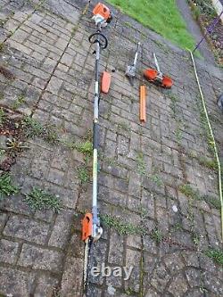 STIHL KM 130 Professional Combi Set. Strimmer, Long reach hedge cutter Pole saw