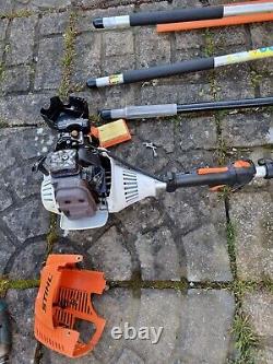 STIHL KM 130 Professional Combi Set. Strimmer, Long reach hedge cutter Pole saw