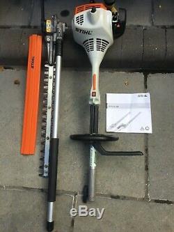 STIHL Kombi KM55 with Long Reach Hedge Trimmer + Strimmer + Brush Cutter Attachm