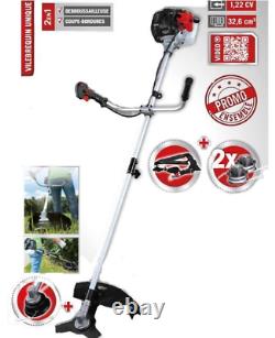 Scheppach BCH3300-100PB 32.6cc 2 in 1 Garden Petrol Strimmer & Brush Cutter