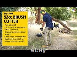 Stanley 52cc 43cm Petrol Brush Cutter SPS-1400 with Shoulder Belt Harness